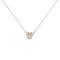 MINNIE - Mother & Daughter Set - 2 Shiny Silver Brass Plated Necklaces