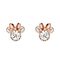 MINNIE - Pair of Stud Earrings - Silver Plated Brass