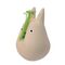MY NEIGHBOR TOTORO - White Totoro with leaf - Figure Culbuto 4.9cm