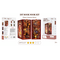 BOOK NOOK KIT - DIY - Flame Common Room - 226pc + LED Light