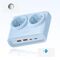 Orico PDC25 25W 6in1 Power Strip 2x AC + 2x USB-A + 2x USB-C - Blue | Techbox