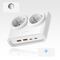 Orico PDC25 25W 6in1 Power Strip 2x AC + 2x USB-A + 2x USB-C - White | Techbox