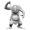 Pathfinder Battles Deep Cuts Unpainted Miniature Forest Troll 15 cm