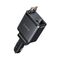 Orico Twin Reach 45W USB-A + USB-C Car Charger with Two Retractable USB-C Cables - Black
