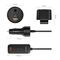 Orico ChargeClip 108W Car Charger 2x USB-A + 4x USB-C with Clip - Black