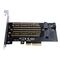 Orico PDM2 PCI-E 3.0 x4 Expansion Card for M.2 NVMe and SATA Drives - Black