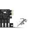 Orico PVU3 PCI-E 7x USB 3.0 Expansion Card for Desktop - Black