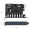 Orico PVU3 PCI-E 7x USB 3.0 Expansion Card for Desktop - Black