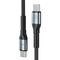 3mk Hyper Cable N-SERIES USB-C / USB-C 3m PD 3.0 QC 3.0 48V / 5A 240W - black