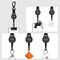 Tech-Protect UrbanLoop Anti-Theft Phone Holder with Retractable Lanyard - Black