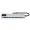 Tech-Protect HB09 USB hub 8in1 TYPE-C + USB-A 3.0 + USB-C 3.0 + HDMI 4K 60HZ + SD/TF + PD100W + RJ45 1000 MB/S - gray