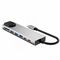 Tech-Protect HB09 USB hub 8in1 TYPE-C + USB-A 3.0 + USB-C 3.0 + HDMI 4K 60HZ + SD/TF + PD100W + RJ45 1000 MB/S - gray