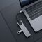 Tech-Protect HB09 USB hub 8in1 TYPE-C + USB-A 3.0 + USB-C 3.0 + HDMI 4K 60HZ + SD/TF + PD100W + RJ45 1000 MB/S - gray