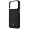 Mercedes Leather Semi Wrap Iconic Line MagSafe Case for iPhone 17 Pro - Black