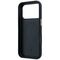 Mercedes Leather Semi Wrap Iconic Line MagSafe Case for iPhone 17 Pro - Black