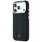 Mercedes Leather Semi Wrap Iconic Line MagSafe Case for iPhone 17 Pro Max - Black