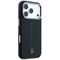 Mercedes Leather Semi Wrap Iconic Line MagSafe Case for iPhone 17 Pro Max - Black
