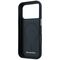 Mercedes Leather Semi Wrap Iconic Line MagSafe Case for iPhone 17 Pro Max - Navy Blue