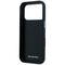 Mercedes Leather Semi Wrap Wood Effect MagSafe Case for iPhone 17 Pro - Navy Blue