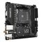 GIGABYTE A520I AC Motherboard - Supports AMD Ryzen 5000 Series AM4 CPUs, 6 Phases Digital VRM, up to 5300MHz DDR4 (OC), 1xPCIe 3.0 M.2, WIFI, GbE LAN, USB 3.2 Gen1