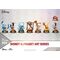Disney Mini Diorama Stage Statues 6-pack Alphabet Art 10 cm