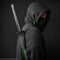 One Piece Umbrella Zoro Black Sword