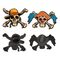 One Piece Pins 2-Pack Luffy & Buggy