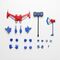 Transformers Furai Model Plastic Model Kit Wingblade Optimus Prime (Animated) 16 cm
