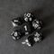 FanRoll Sharp Edge Silicone Dice Set Gold Scatter (7)