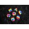 FanRoll Sharp Edge Silicone Dice Set Rainbow (7)