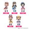 BanG Dream! Poppin'Party PalVerse PVC Figures 9 cm Assortment (6)
