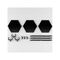 The Simple Stand Mini Nendoroid More for Mini Figures & Models Black Hex Type 3-Pack