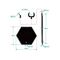 The Simple Stand Mini Nendoroid More for Mini Figures & Models Black Hex Type 3-Pack