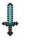 Minecraft Torch Light Sword 40 cm