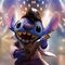 Lilo & Stitch Art Scale Statue 1/10 Stitch King of Rock 17 cm