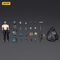 UNSC Dark Source Action Figur Sniper Foster 7 cm
