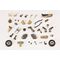Hexa Gear Plastic Model Kit 1/24 Alternative Cross Rider Desert Color Ver. 10 cm