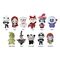 Nightmare before Christmas Plush Bag Clips Display (24)