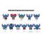 Lilo & Stitch 3D PVC Bag Clips  Series 1 Sport Display (24)