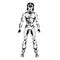 Teenage Mutant Ninja Turtles Action Figure Casey Jones Black & White 18 cm