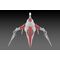 Dariusburst CS Core Plastic Kit 1/144 Legend Silver Hawk 3F-1B Space Fighter 14 cm