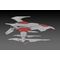 Dariusburst CS Core Plastic Kit 1/144 Legend Silver Hawk 3F-1B Space Fighter 14 cm