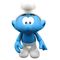 The Smurfs Vinyl Figure Smurf White and Blue - Flocked 19 cm