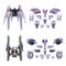 Zoids Model Kit Accesoory Set AM-Z01CP Berserk Fury Sturm & Jagd Unit
