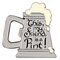 Lord of the Rings Magnet This, my friend, is a Pint! (Enamel) 7 cm