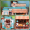 MINI BOOK NOOK KIT - DIY- Café Bus - With Magnets