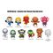 FANTASTIC FOUR - 3D Foam Bag Clip (Display 24 Pcs)
