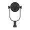 BOYA CastMic P60B studio microphone with arm, wired USB XLR - black