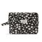 Karen - Large toiletry bag with embroidered daisies - Black - Large / Luggage and Travel Gear