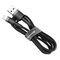Cable Lightning USB Baseus Cafule 1.5A 2m (gray and black)